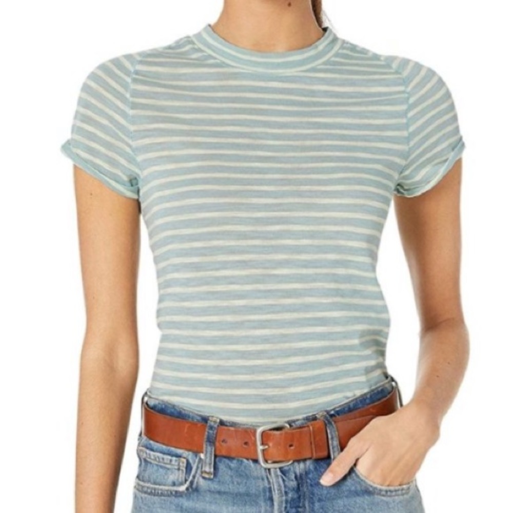 Free People Striped Top NWT  Size Large